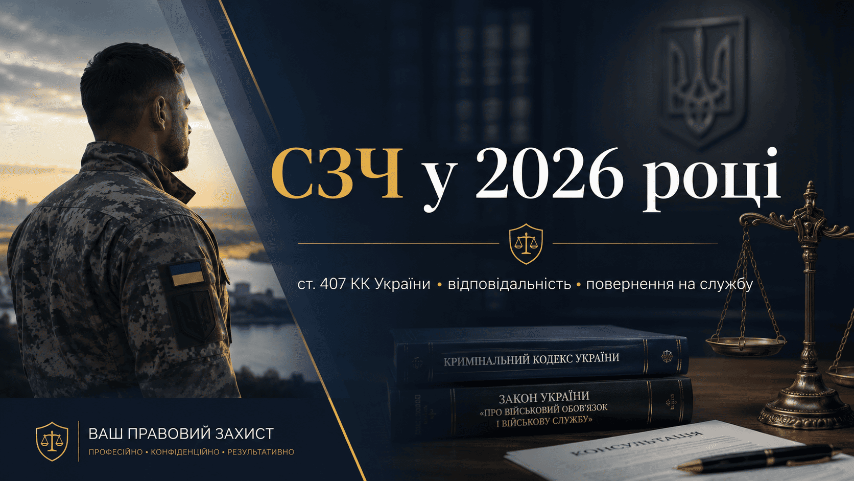 Блог - СЗЧ у 2026 році: відповідальність за ст. 407 КК України та як повернутися на службу